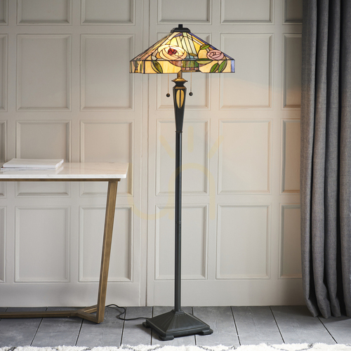 Prüfen Stehlampe Tiffany multicolor Interiors 64383
