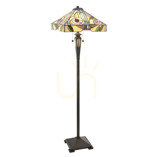 Prüfen Stehlampe Tiffany multicolor Interiors 64383