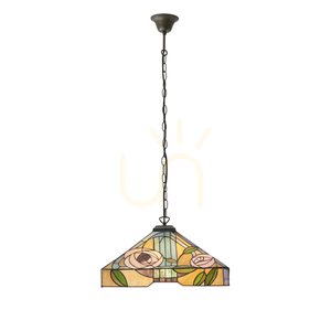 Pendelleuchte Tiffany 3-flammig Multicolor Glas Stahl Interiors 64384 small 9