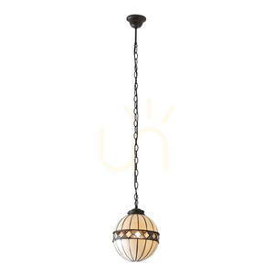 Pendelleuchte Tiffany multicolor Glas Stahl Interiors Fargo 67044 small 9