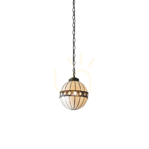 Pendelleuchte Tiffany multicolor Glas Stahl Interiors Fargo 67044 small 0