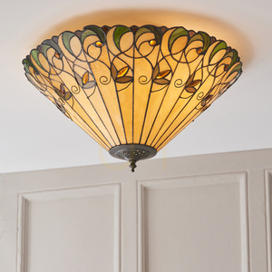Plafond Interieurs Jamelia Tiffany Multicolor 50 cm 2-Licht LED E27 70706 small 5