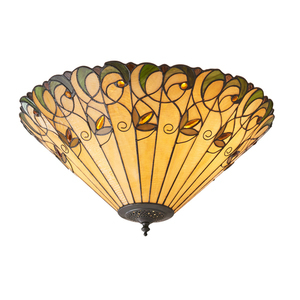 Plafond Interieurs Jamelia Tiffany Multicolor 50 cm 2-Licht LED E27 70706 small 0