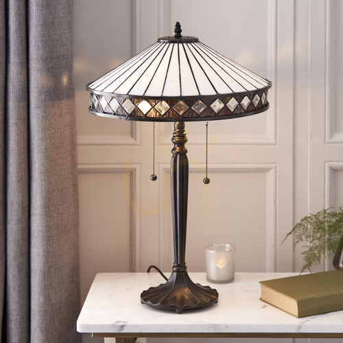 Prüfen Fargo Tiffany Tischlampe Multicolor 70935 Inneneinrichtung.