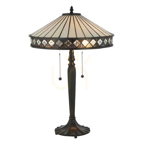 Prüfen Fargo Tiffany Tischlampe Multicolor 70935 Inneneinrichtung.