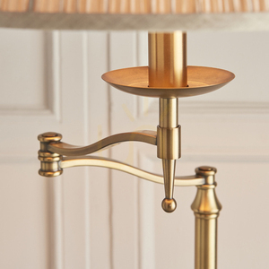 Stehlampe Interiors Stanford Messing Stoff E27 160 cm 63621 small 4