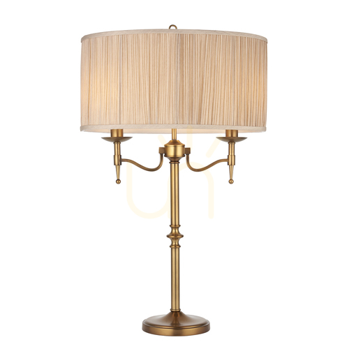 Prüfen Stanford Tischlampe Messing 63648 Interiors.