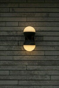 Außenwandleuchte Lutec LOOMA LED 7,8W 2-flammig grau Aluminium 5138003118 small 5
