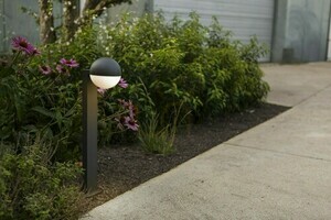 Außenwandleuchte Lutec LOOMA grau Aluminium 70 cm 7138001118 small 1
