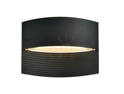Prüfen Außenwandleuchte Lutec LOTUS schwarz LED 8,5W Aluminium 5193201012
