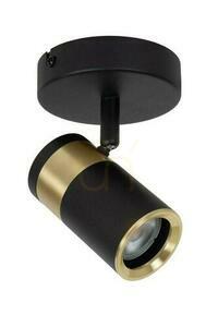 Wandleuchte Lucide GORIK Schwarz Gold Metall GU10 53909/01/30 small 1