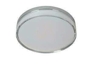 LED-Deckenleuchte Lucide PLANO Ø 28 cm opal mit Chromakzent IP44 16 W CCT 1200 lm 78151/18/61 small 1