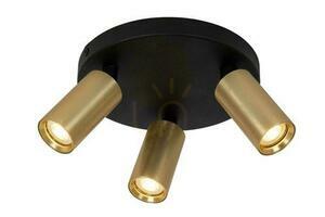 Plafond Lucide RITMO Gold Schwarz 3-flammig LED dimmbar 09942/13/02 small 0