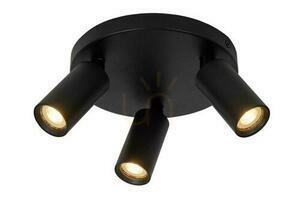 Plafond Lucide RITMO 3-flammig schwarz Aluminium LED MR11 09942/13/30 small 0