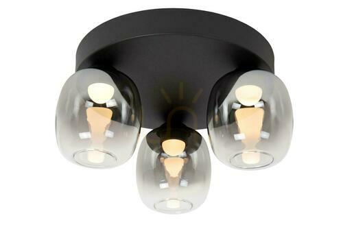 Prüfen Plafond Lucide TAMINO Schwarz 3-flammig LED 74119/15/30
