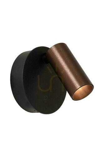 Prüfen Wandleuchte Lucide TONI Braun Aluminium LED dimmbar 29933/02/96