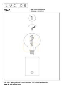 Tischleuchte Lucide VIVO silber LED 1W dimmbar Metall 52502/01/11 small 4