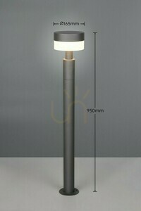 LED-Wegeleuchte Trio MACKENZIE 430561142, Anthrazit, 95 cm small 2