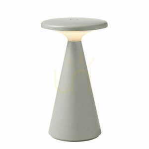 Tischleuchte Max Light Funghi T0064 grau 20 cm dimmbar IP44 small 0