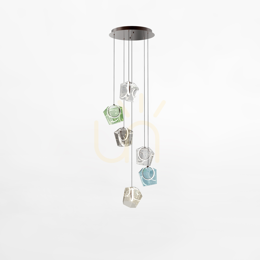 Prüfen Pendelleuchte Zuma Line COLORE MD3350A-6BL/MIX LED Pendelleuchte Zuma Line COLORE MD3350A-6BL/MIX LED