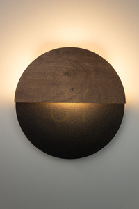 Wandleuchte Sigma LUNA M schwarz/Wenge Sperrholz LED 7W 40864 small 1