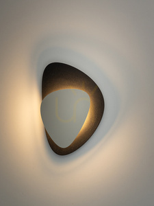 Wandleuchte Sigma PEDRA LED 7W schwarz Stahl 25x36 cm 40867 small 1