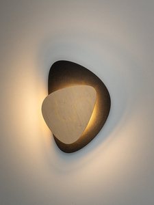 Wandleuchte Sigma PEDRA LED Holz Schwarz 1xLED 7W 40868 small 1