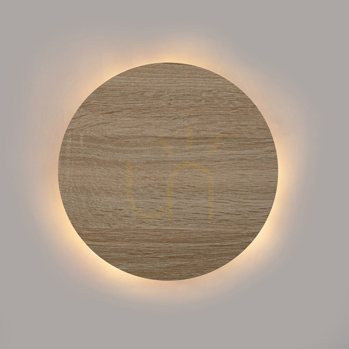 Prüfen Wandleuchte Sigma LAURA 3x G9 Eiche Holz 30 cm SKU 41096
