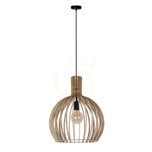 Pendelleuchte Sigma WINTER L 40954, Schwarz mit Eichendekor, 1×E27 small 0