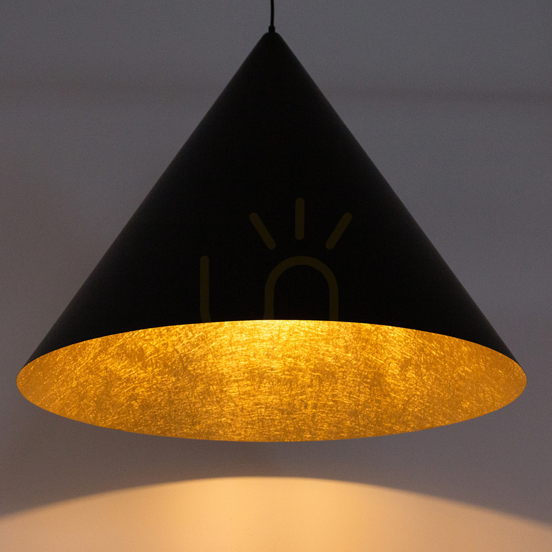 Aussicht Pendelleuchte Sigma VESUVIO schwarz-gold E27 77 cm 41039 Pendelleuchte Sigma VESUVIO schwarz-gold E27 77 cm 41039