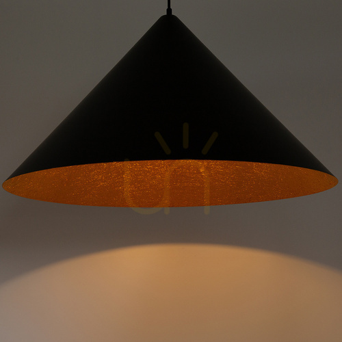 Prüfen Pendelleuchte Sigma VESUVIO 1xE27 Schwarz Kupfer 70 cm 41042