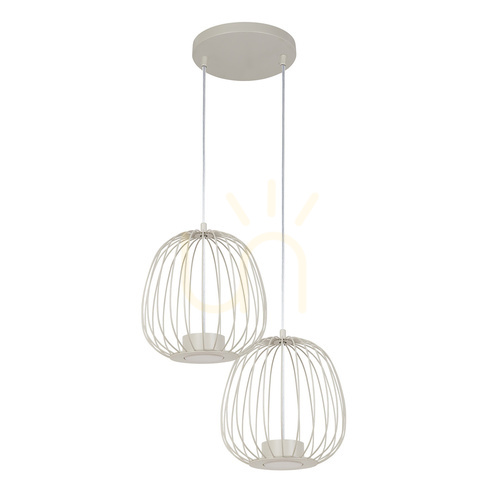 Prüfen Pendelleuchte BELL PLUS 2 2xGX53 graubeige, Schirme 24 cm, verstellbar bis 120 cm, Sigma 41102