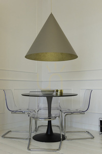 Pendelleuchte Sigma VESUVIO 1xE27 taupe gold Ø77 cm 41059 small 2