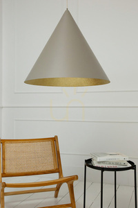 Pendelleuchte Sigma VESUVIO 1xE27 taupe gold Ø77 cm 41059 small 0