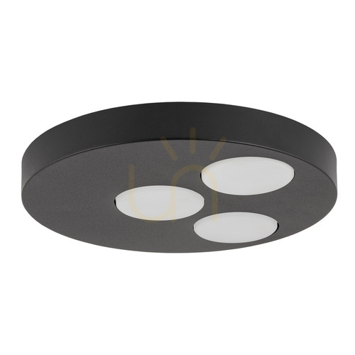 Prüfen Plafond Sigma BROS 3xGX53 schwarz 40832