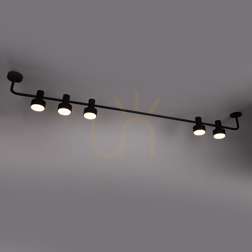 Prüfen Plafond Sigma MONA 5x GX53 schwarz 40983