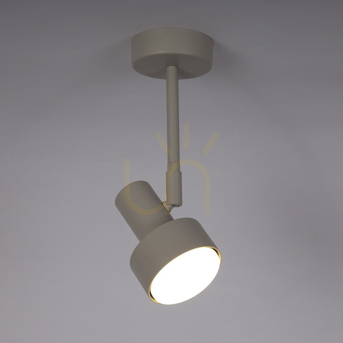 Prüfen Plafond Sigma MONA 1x GX53 Grau-Beige Metall 40903