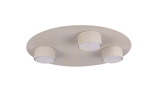 Prüfen Plafond Sigma STAR 3xGX53 grau-beige 40 cm 40913