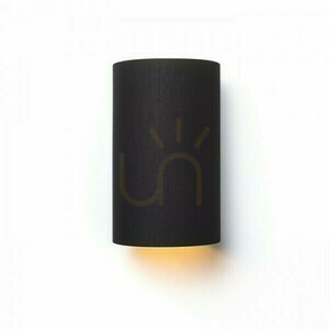 Wandleuchte Ron W 15/25 Polycotton Schwarz/Weiß Pcv 230 V Led E27 15 1 Wandleuchte Ron W 15/25 Polycotton Schwarz/Weiß Pcv 230 V Led E27 15 small 1