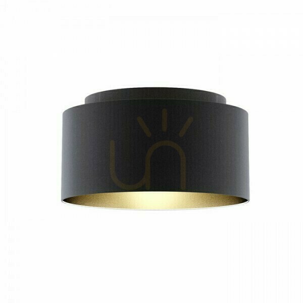 Prüfen Lampenschirm, Double 55/30 Polycotton Schwarz/Weiß PVC Max lampshade. 23 W Lampenschirm, Double 55/30 Polycotton Schwarz/Weiß PVC Max lampshade. 23 W