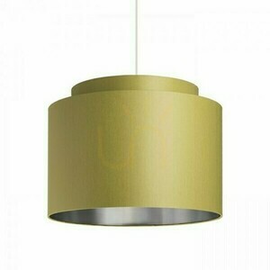 Schirm, Lampenschirm Double 40/30 Polycotton Schwarz/Weiß PVC Max. 23 W small 3