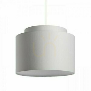 Schirm, Lampenschirm Double 40/30 Polycotton Schwarz/Weiß PVC Max. 23 W small 4