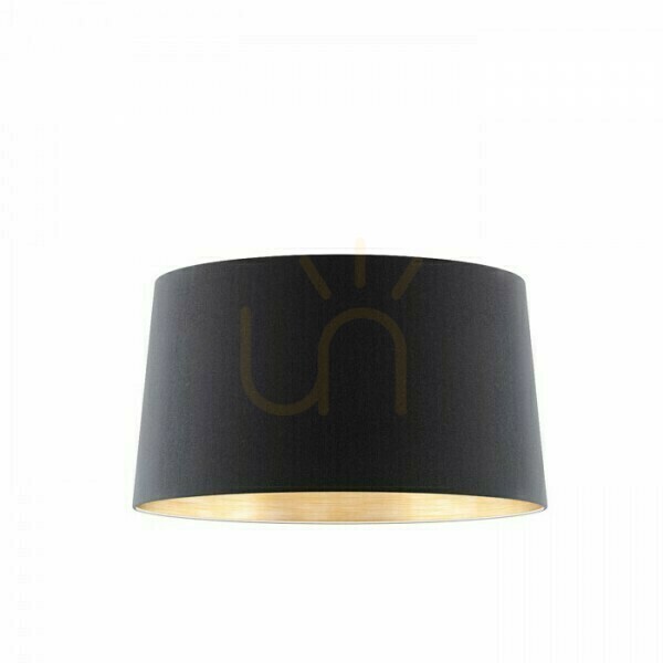 Aussicht Schirm, Lampenschirm Aspro 55/30 Polycotton Schwarz/Weiß PVC Max. 23 W Schirm, Lampenschirm Aspro 55/30 Polycotton Schwarz/Weiß PVC Max. 23 W