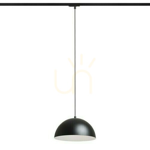 Prüfen Gladys 30 To 1 Phase Pendelleuchte. Schwarz/Weiß 230 V Led E27 15 W Schienen.