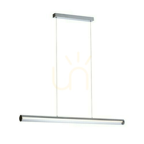 Prüfen Rivier Led Pendelleuchte I Chrom/Acryl Transparent 230 V 24 W 3000 K