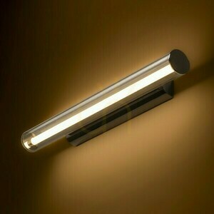 LED-Wandleuchte Rendl RIVIER 59 cm, Chrom und klares Acryl, 12 W, 3000 K small 1