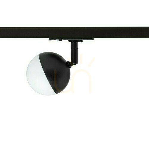 Prüfen Lyra Spotlight für 1 Phase. Rails Schwarz Milch Acryl 230 V Led 5 W 3000 K