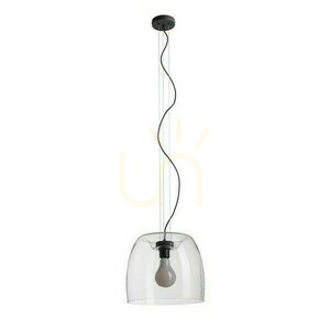 Orlando 35 Pendelleuchte Transparentes Glas/Schwarz 230 V Led E27 24 W. small 4