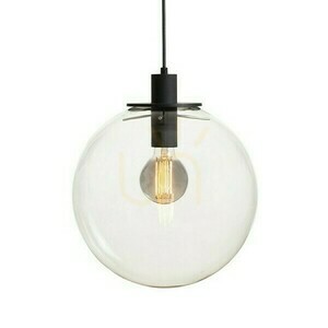 Boulder 30 Pendelleuchte Transparentes Glas/Schwarz 230 V Led E27 15 W. small 1