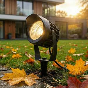 LED-Gartenstrahler mit Erdspieß Rendl HAVANA 10 R14383, schwarz 20 W 3000 K IP65 small 5